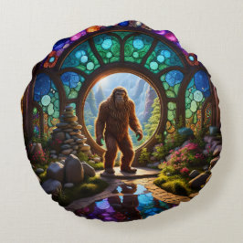 Sasquatch Dimensions Portal Rundes Kissen