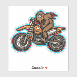 Sasquatch Dirt Bike Offroad Vinyl Aufkleber