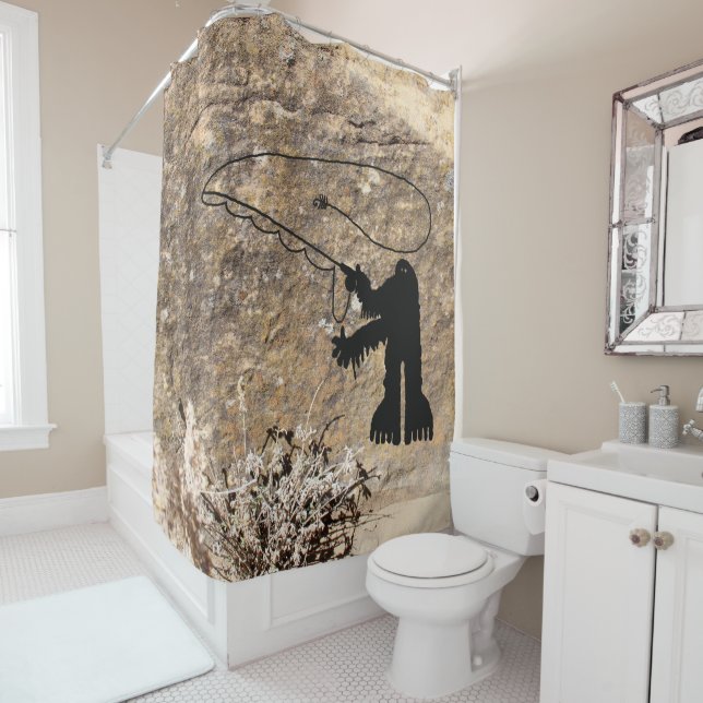 Sasquatch Duschvorhang (Beispiel)