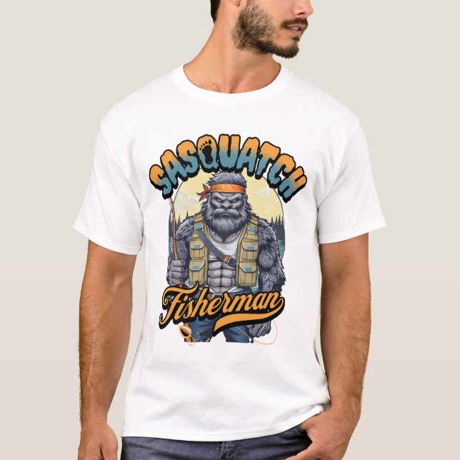 Sasquatch Fisherman-Hemd T-Shirt (Vorderseite)