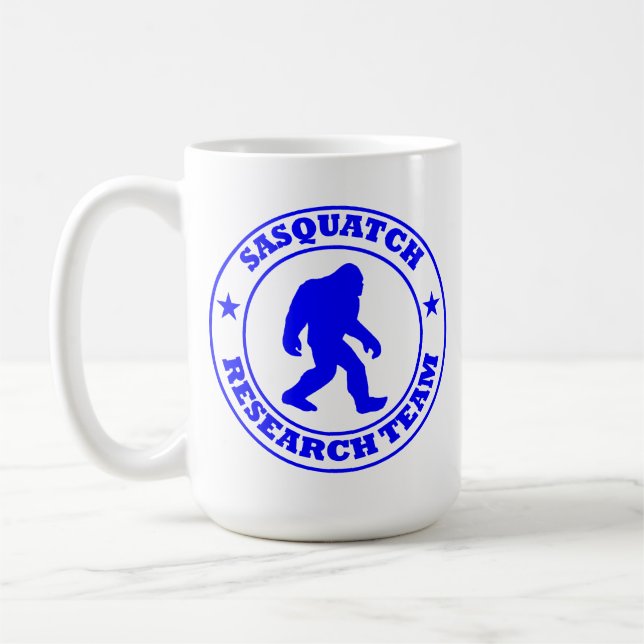 SASQUATCH FORSCHUNGSTEAM - blaues Prologo Bigfoots Tasse (Links)