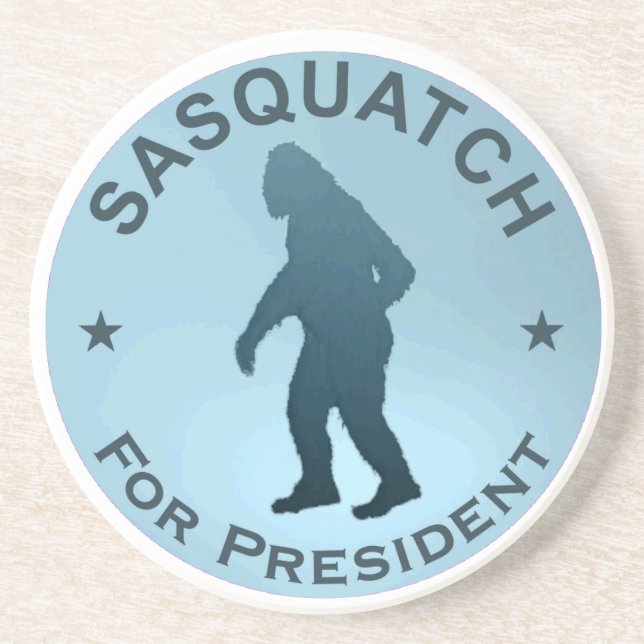 Sasquatch für den Präsidenten Getränkeuntersetzer (Vorne)