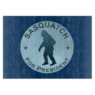 Sasquatch für den Präsidenten Schneidebrett