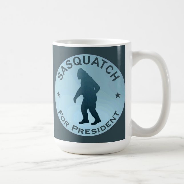 Sasquatch für den Präsidenten Tasse (Rechts)