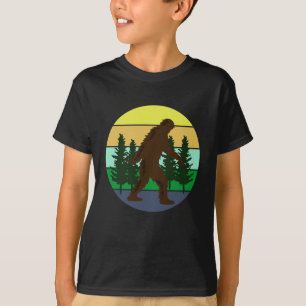 Sasquatch-Gläubiger   Vintage-Sonnenuntergang-Bigf T-Shirt