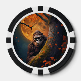 Sasquatch Hiding Poker Chips