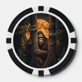 Sasquatch Hiding Pokerchips