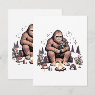 Sasquatch Holding-Blume Begleitkarte