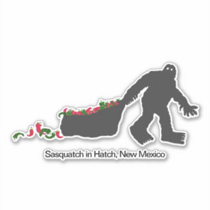 Sasquatch in Hatch, New Mexico Aufkleber
