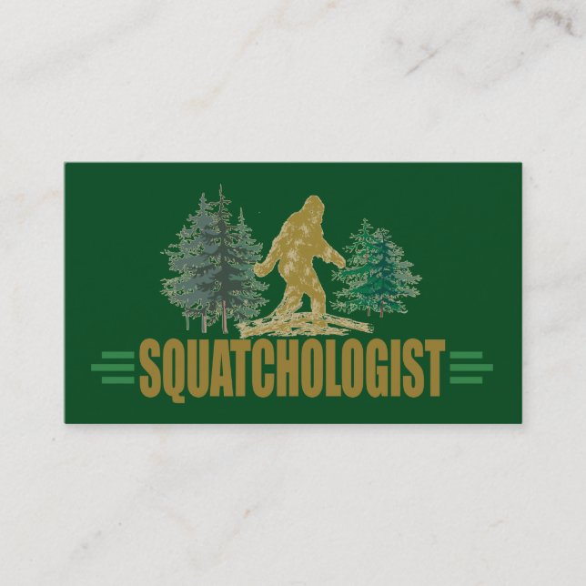 SASQUATCH - Jagd auf den sonnigen Squatter Visitenkarte (Vorderseite)