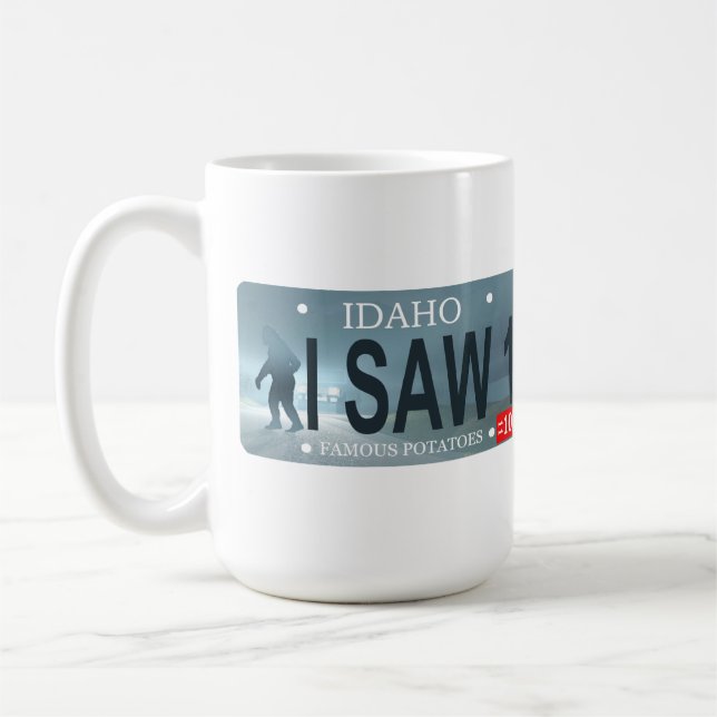Sasquatch-Lizenzplatte Tasse (Links)