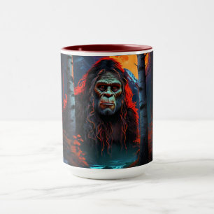 Sasquatch Moonlit Hunt Tasse