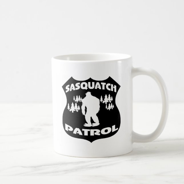 Sasquatch Patrouillen-WaldAbzeichen Kaffeetasse (Rechts)