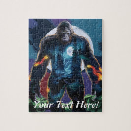 Sasquatch personalialize Name Text Bigfoot Puzzle