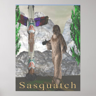 Sasquatch-Poster Poster