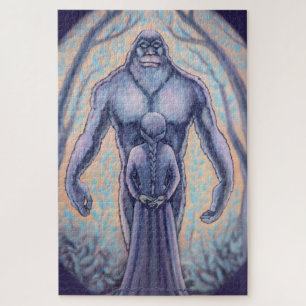 Sasquatch Puzzle Bigfoot & Maiden Art Puzzles