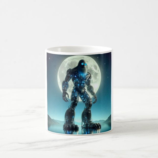 Sasquatch Robot Kaffeetasse (Mittel)