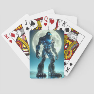 Sasquatch Robot Spielkarten