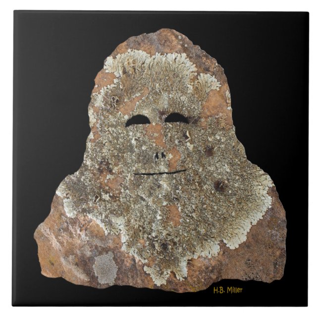 Sasquatch Rock Art Fliese (Vorderseite)