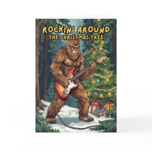 Sasquatch Rockt Um Den Weihnachtsbaum