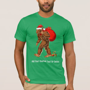 Sasquatch Santa Bigfoot Yeti Weihnachtsgeschenk T-Shirt