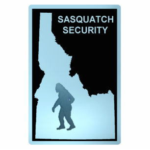 Sasquatch Security - Idaho Fotoskulptur Magnet