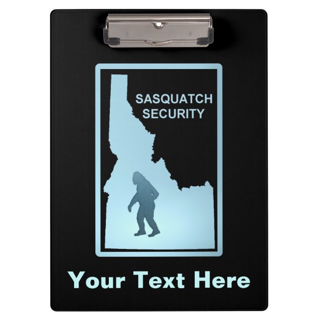 Sasquatch Security - Idaho Klemmbrett (Vorderseite)