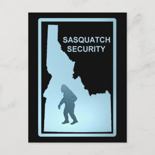 Sasquatch Security - Idaho Postkarte
