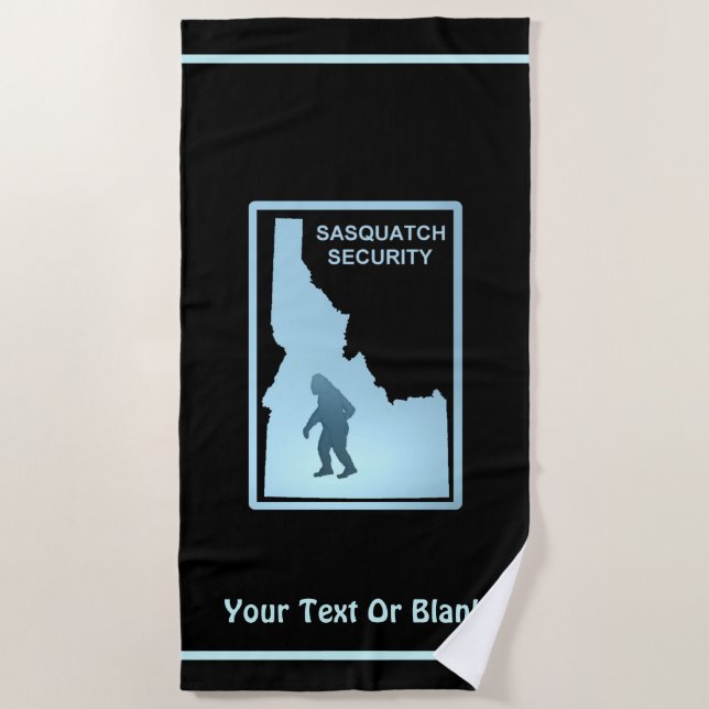 Sasquatch Security - Idaho Strandtuch (Vorderseite)