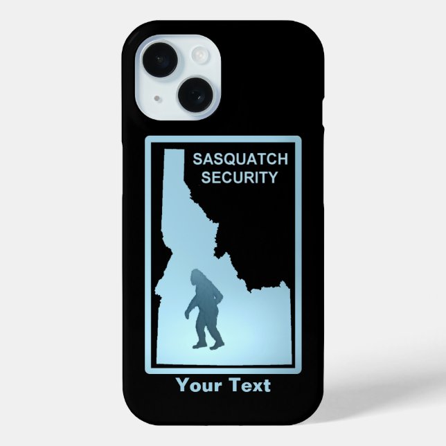 Sasquatch Security - iPhone Case in Idaho Case-Mat (Rückseite)