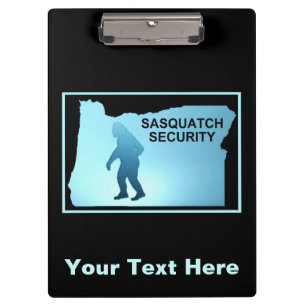 Sasquatch Security - Oregon Klemmbrett