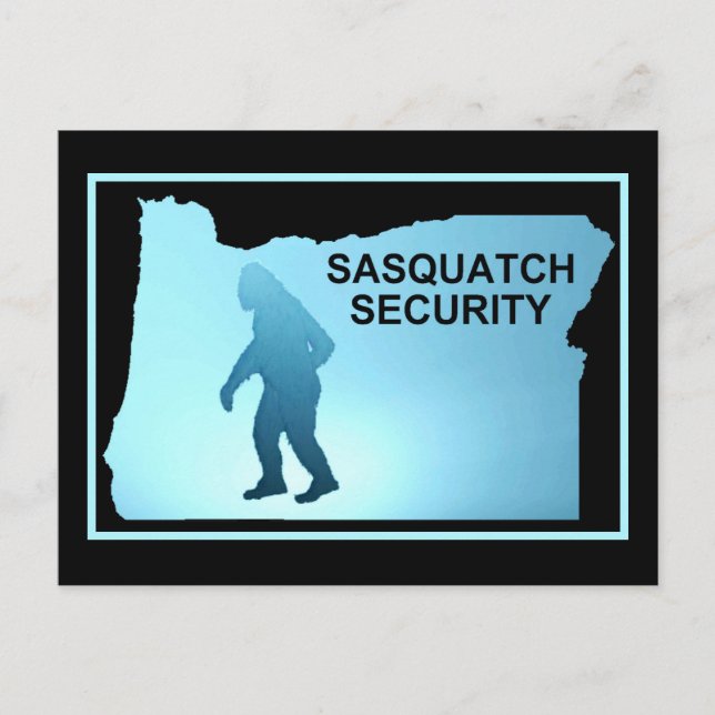 Sasquatch Security - Oregon Postkarte (Vorderseite)