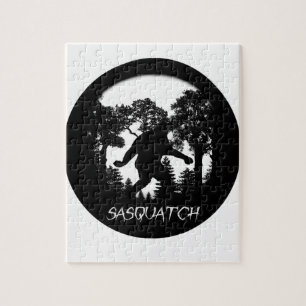 Sasquatch Silhouette Puzzle