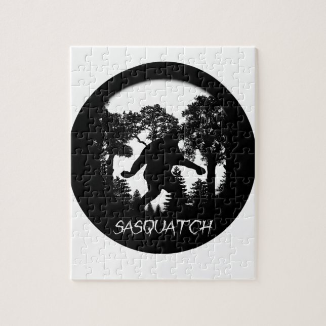 Sasquatch Silhouette Puzzle (Vertikal)