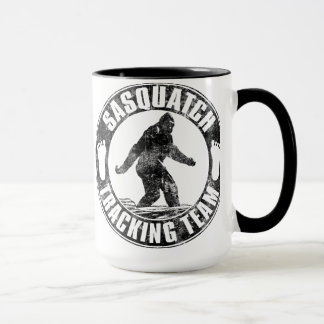 Sasquatch Spurhaltungs-Team-Tasse Tasse