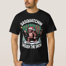 Sasquatch stapft durch den Schnee