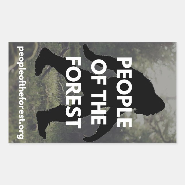 Sasquatch Sticker-Set (Stil A) Rechteckiger Aufkleber (Vorderseite)