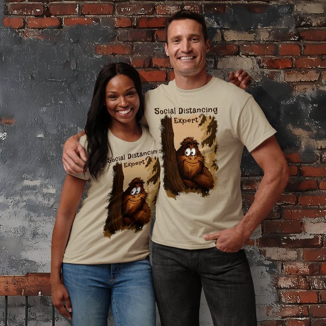 Sasquatch T-Shirt (Social Distancing Expert Sasquatch T-Shirt)