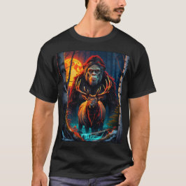 Sasquatch und Elk Moonlit Hunt T-Shirt