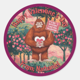 Sasquatch Valentines Sticker