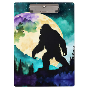 Sasquatch Vollmond auf dem Berg II Klemmbrett
