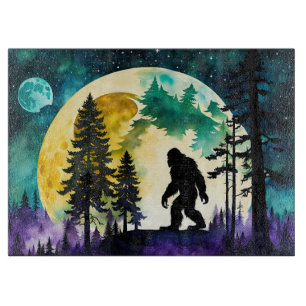Sasquatch Vollmond auf dem Berg Schneidebrett