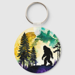 Sasquatch Vollmond Schlüsselanhänger