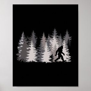 Sasquatch Wald Legende Natur  Poster