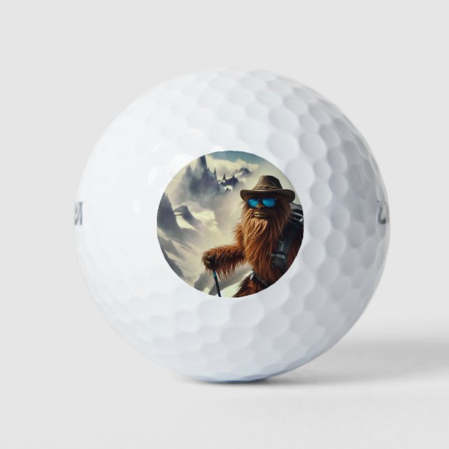 Sasquatch Wandern Golfball (Vorderseite)