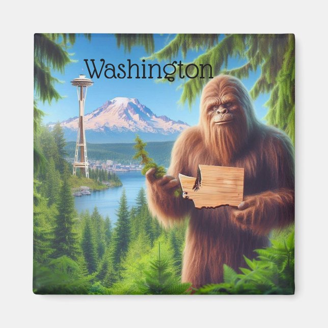 Sasquatch Washington Souvenir Reisegeschenk Magnet (Vorne)