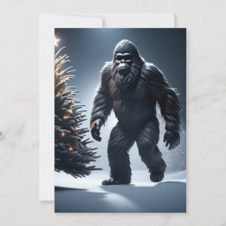 Sasquatch-Weihnachtskarte Feiertagskarte