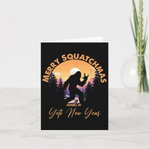 Sasquatch Weihnachtsmann Yeti Frohe Squatchmas Big Karte