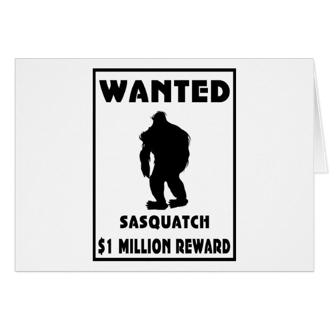 Sasquatch wollte Plakat (Vorderseite (Horizontal))