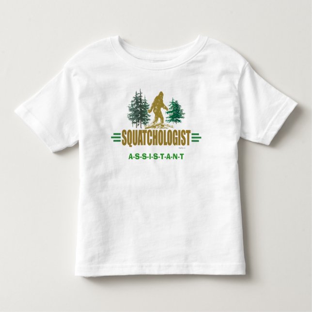 Sasquatching, Sasquatch Hunter Kleinkind T-shirt (Vorderseite)